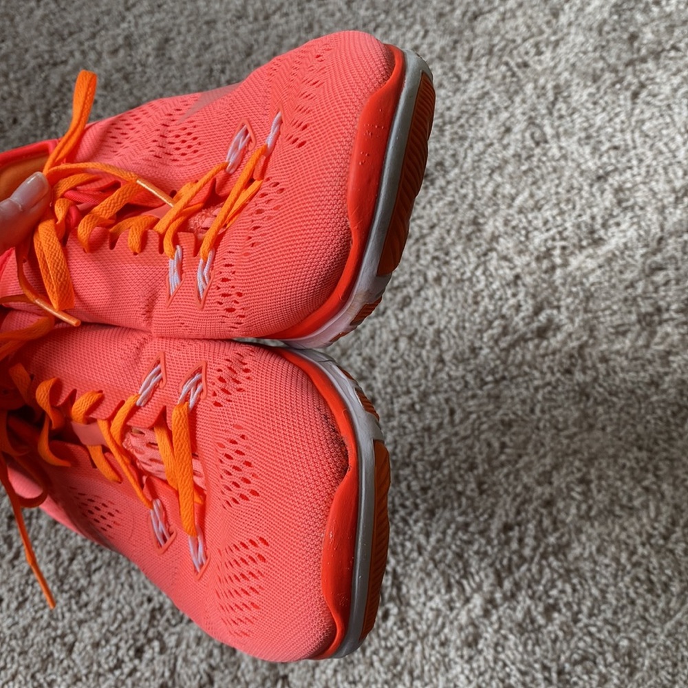 Nike Free Women’s Running Neon Orange Sneaker - Picture 3 of 7